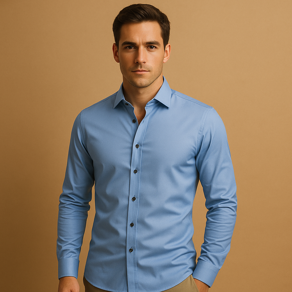 Slim fit dress shirt for men with classic design | Ethan