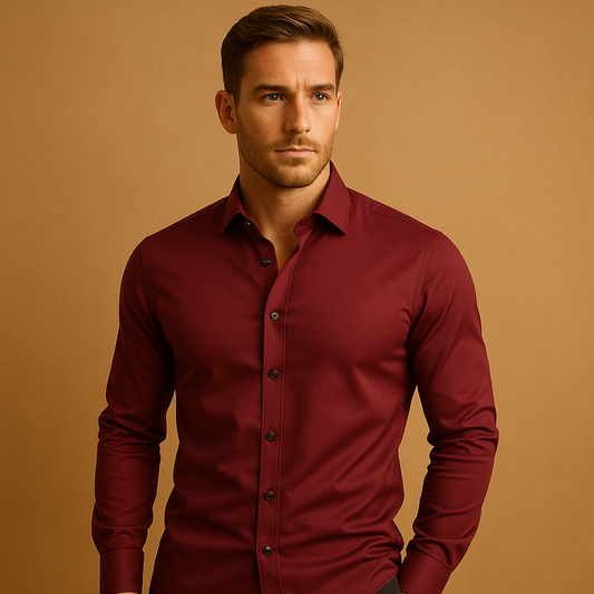 Slim fit dress shirt for men with classic design | Ethan