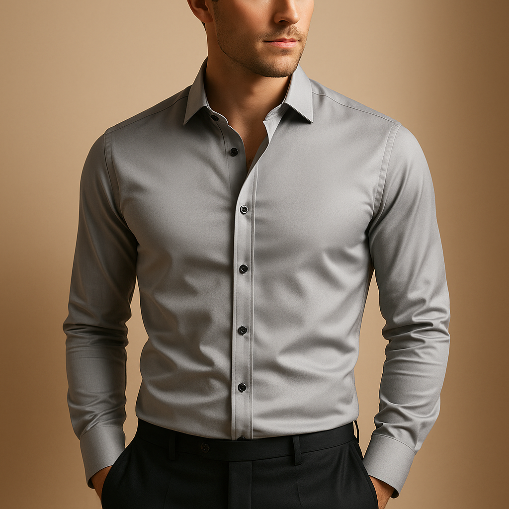 Slim fit dress shirt for men with classic design | Ethan
