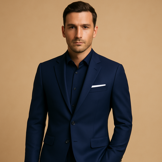 Slim fit suit with blazer and trousers for men | Victor
