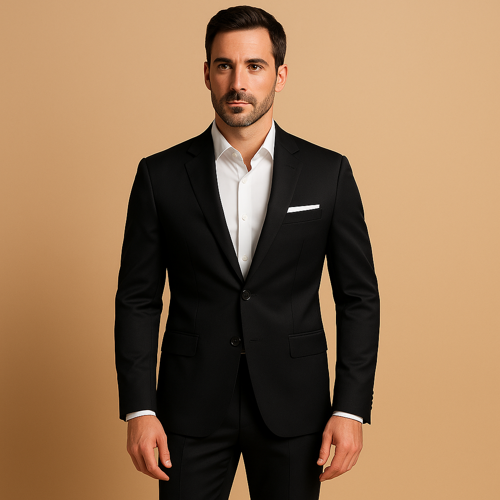 Slim fit suit with blazer and trousers for men | Victor