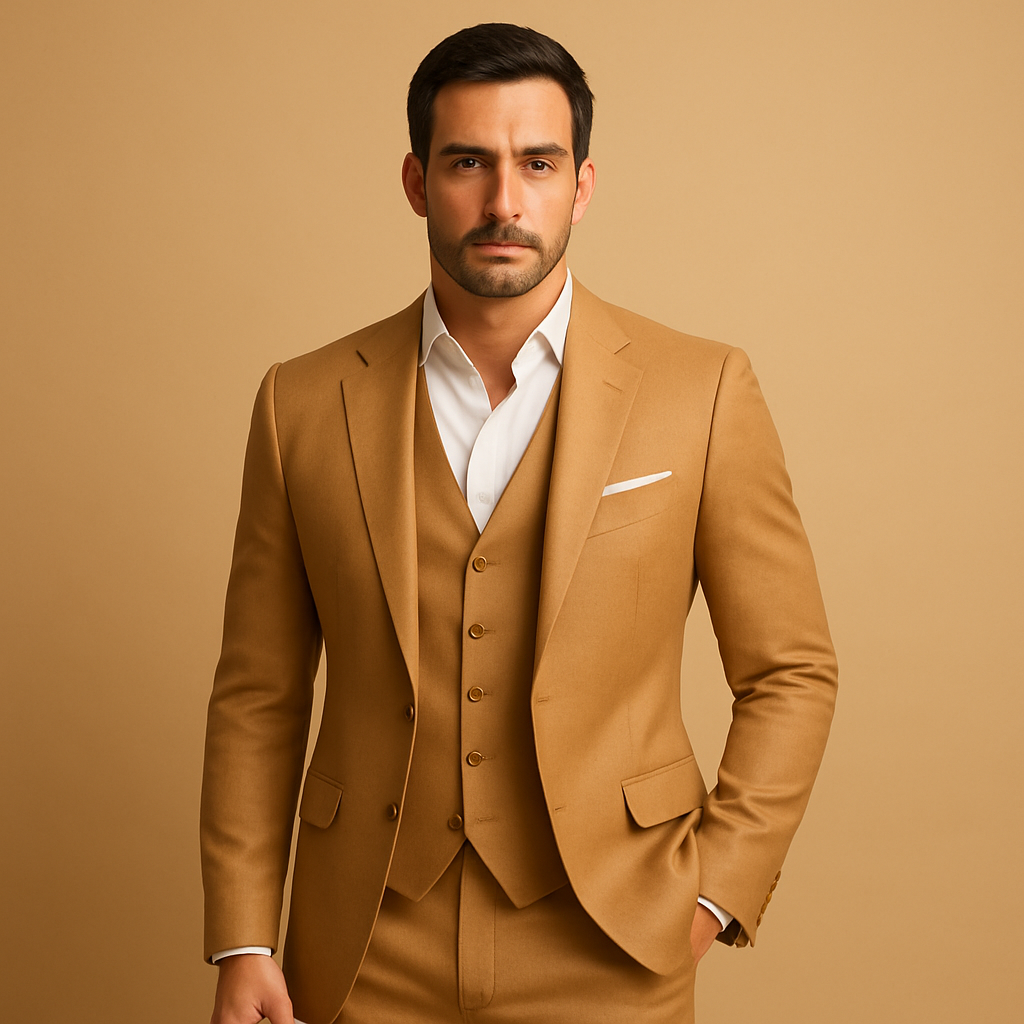 Slim fit suit with blazer and trousers for men | Victor