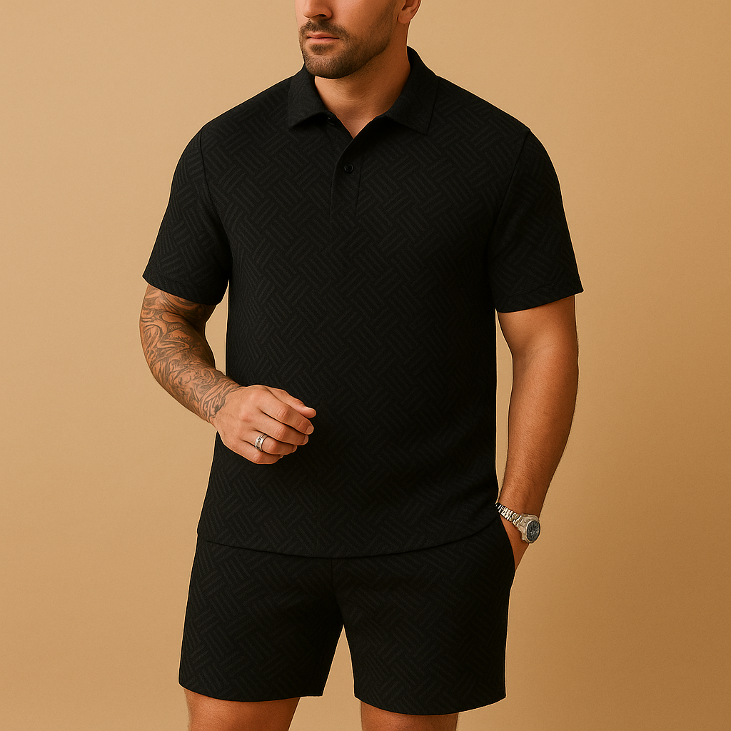 Summer polo shirt and shorts set for men | Daniel