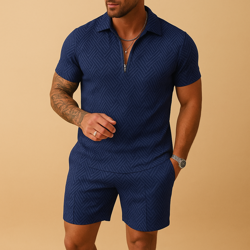 Summer polo shirt and shorts set for men | Daniel