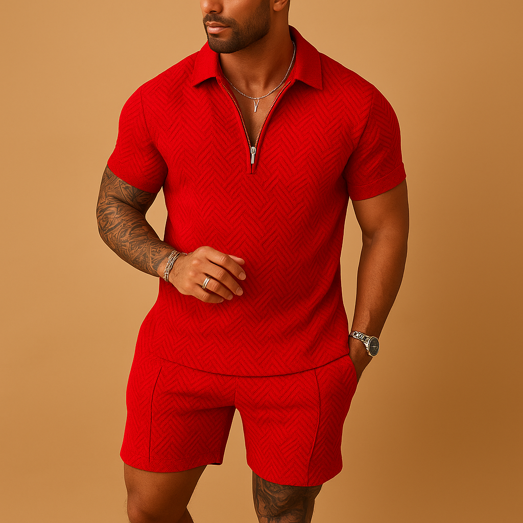 Summer polo shirt and shorts set for men | Daniel