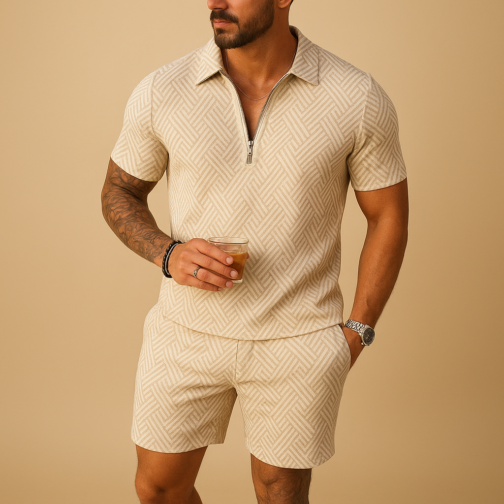 Summer polo shirt and shorts set for men | Daniel