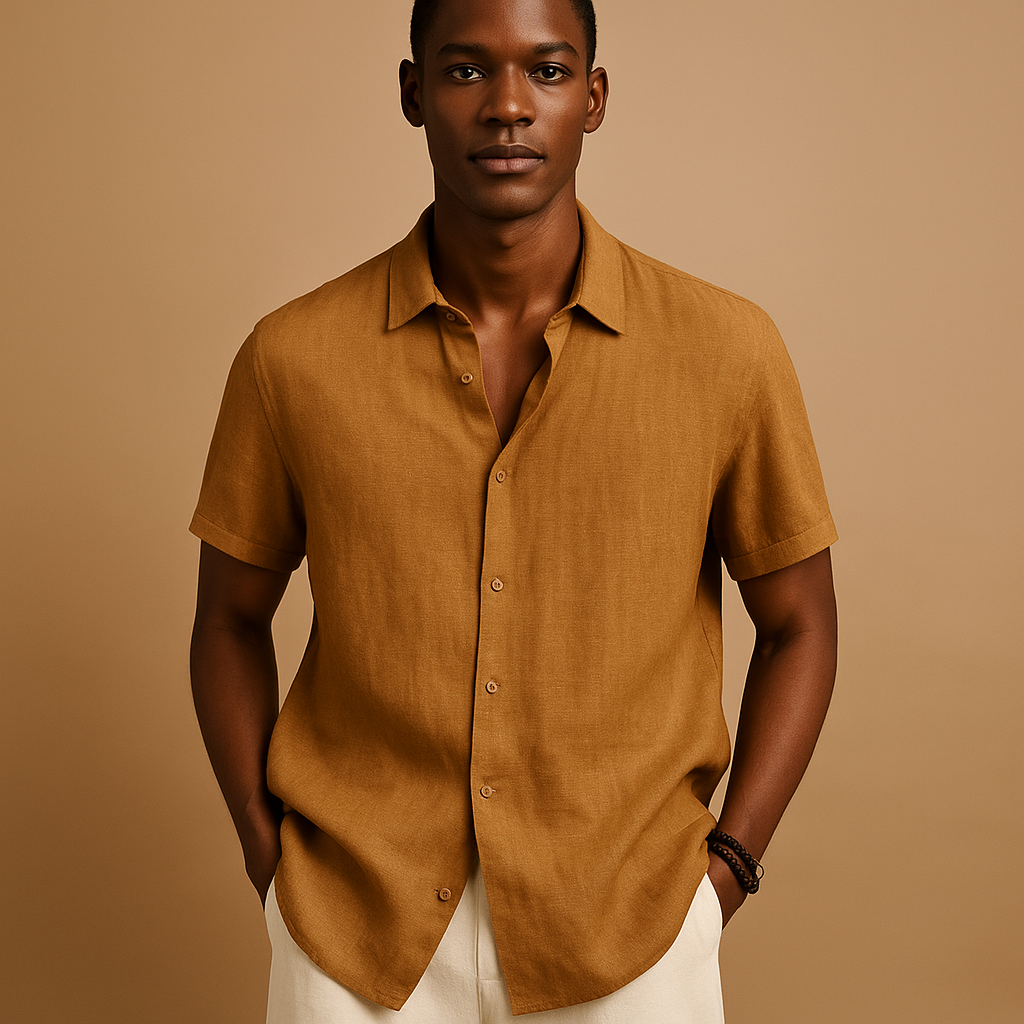 Casual short sleeve summer shirt for men | Ethan