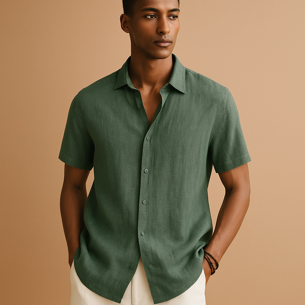 Casual short sleeve summer shirt for men | Ethan