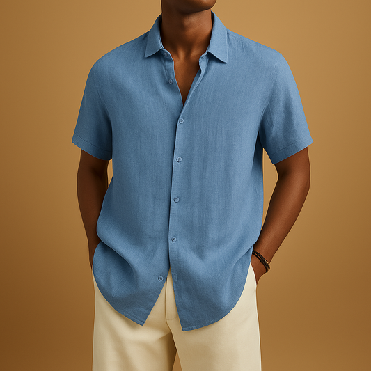 Casual short sleeve summer shirt for men | Ethan