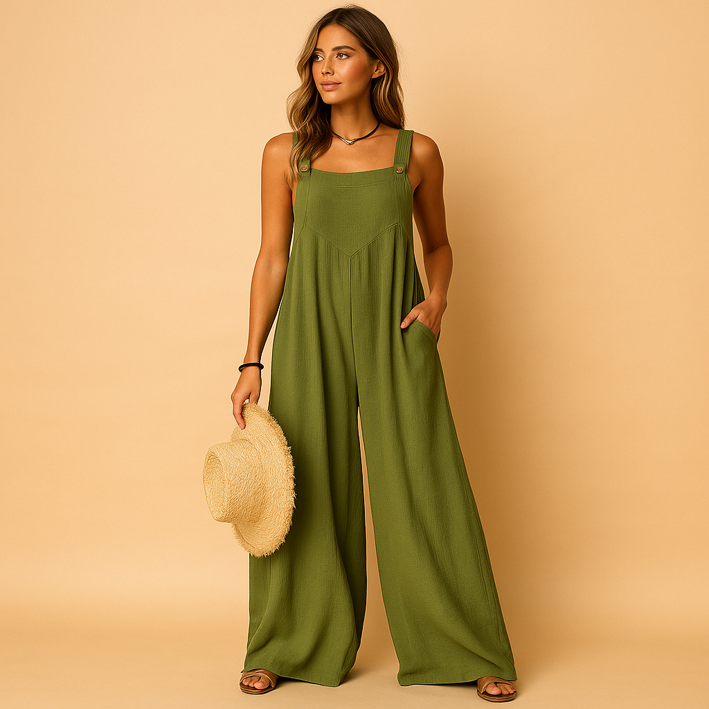 Summer wide leg jumpsuit for women | Hazel