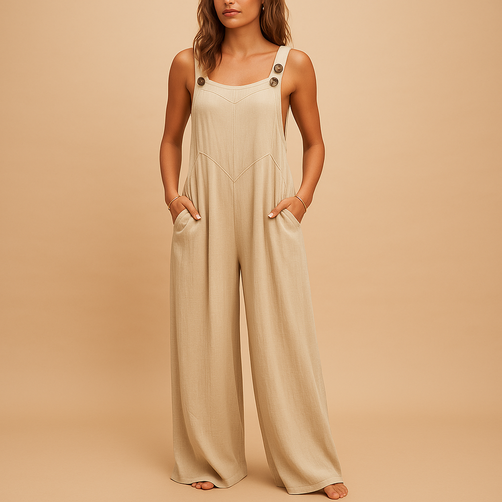 Summer wide leg jumpsuit for women | Hazel