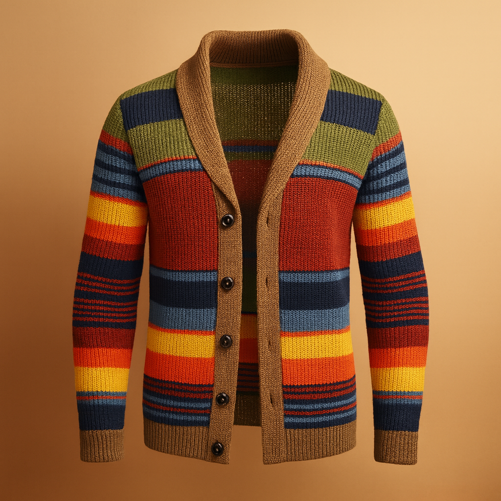 Vintage knitted buttoned cardigan for men | Marcus