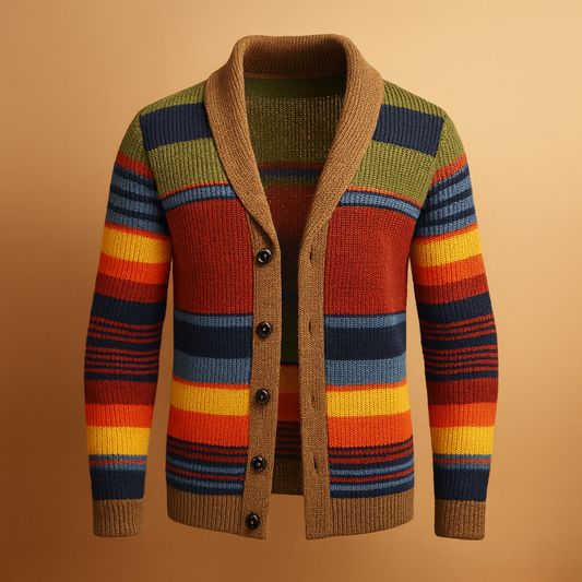Vintage knitted buttoned cardigan for men | Marcus