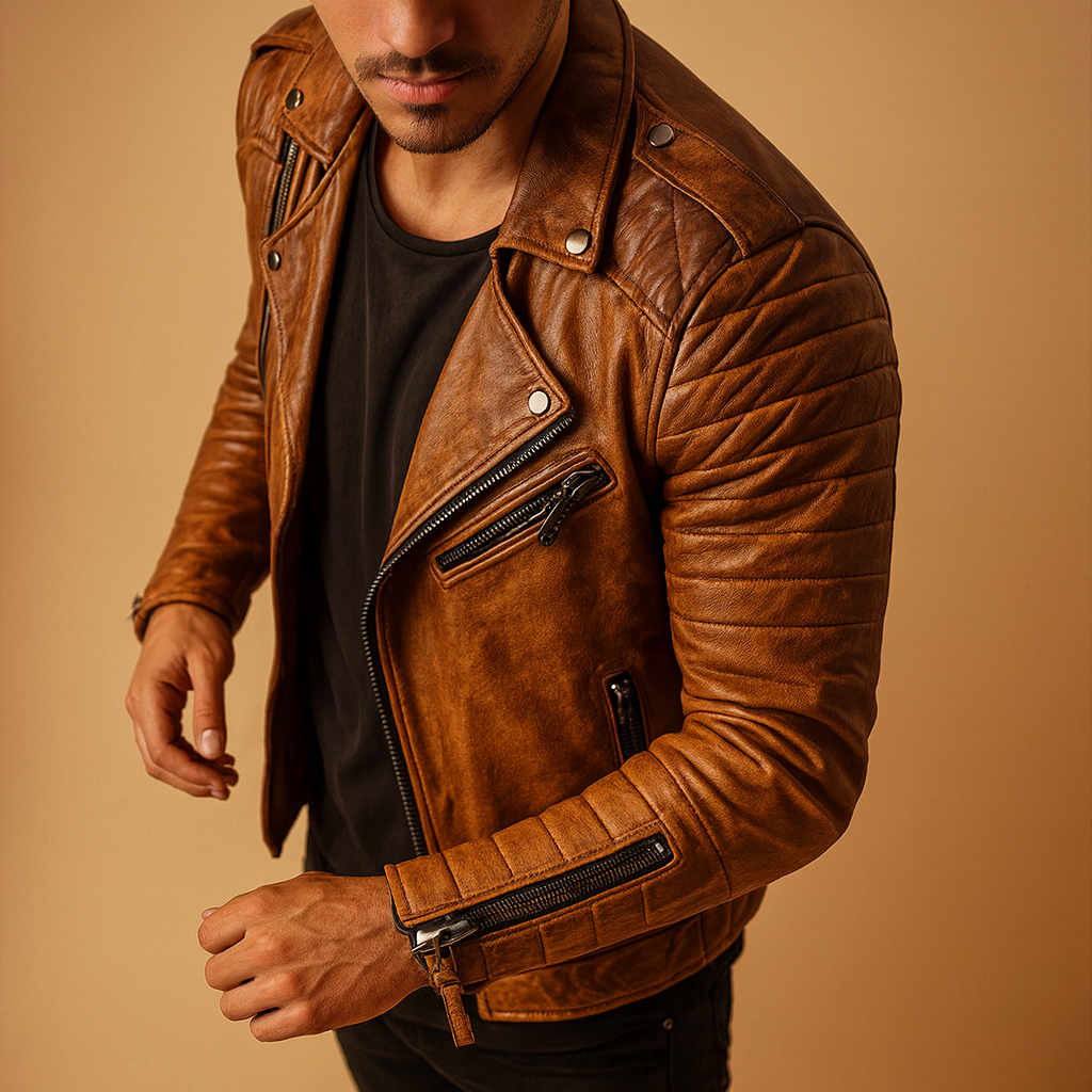 Waterproof biker jacket for men | Adrian