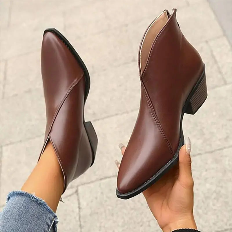 Women's Boots – Pointed-Toe Ankle Boots