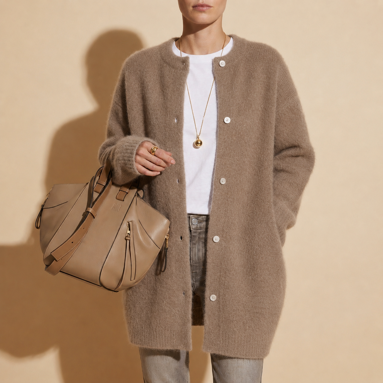 Women's Cardigan Sweater – Long Button Front Cardigan