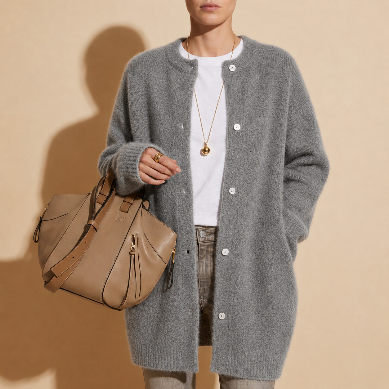 Women's Cardigan Sweater – Long Button Front Cardigan