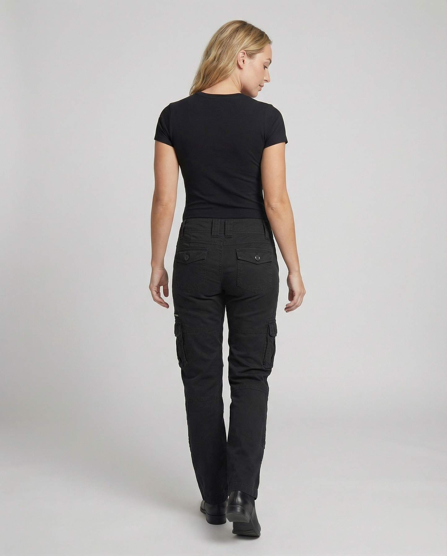 Women's Cargo Pants – Straight-Leg Utility Pocket Trousers