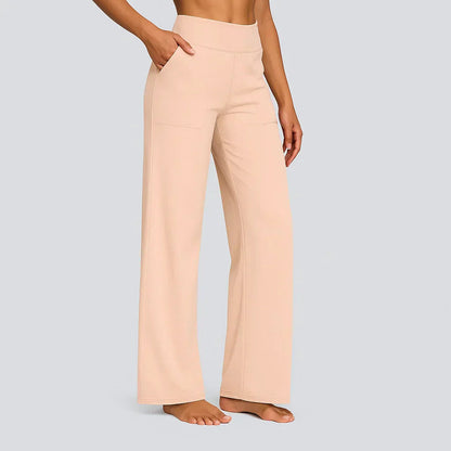 Women's Dress Pants – Wide Leg Pull-On Trousers