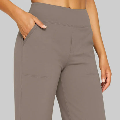 Women's Dress Pants – Wide Leg Pull-On Trousers
