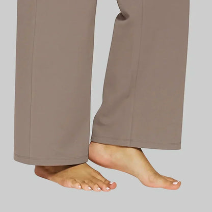 Women's Dress Pants – Wide Leg Pull-On Trousers