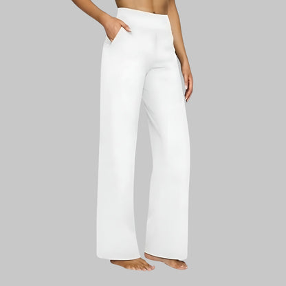 Women's Dress Pants – Wide Leg Pull-On Trousers