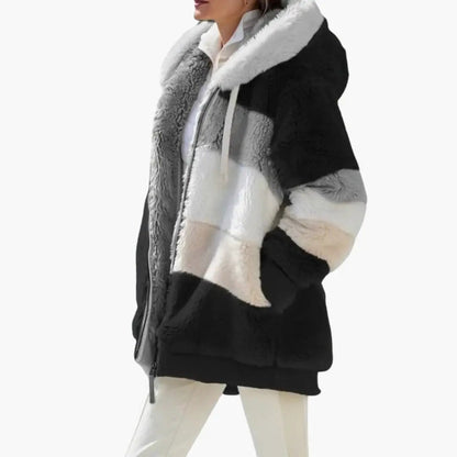 Women's Jacket – Hooded Zip Fleece Jacket