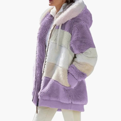 Women's Jacket – Hooded Zip Fleece Jacket