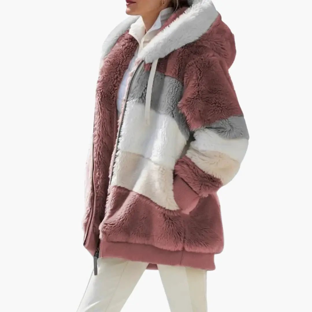 Women's Jacket – Hooded Zip Fleece Jacket