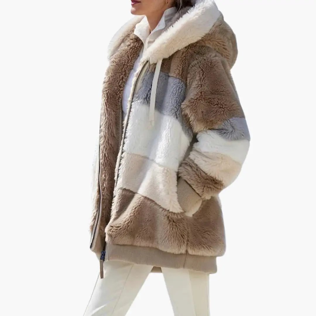 Women's Jacket – Hooded Zip Fleece Jacket