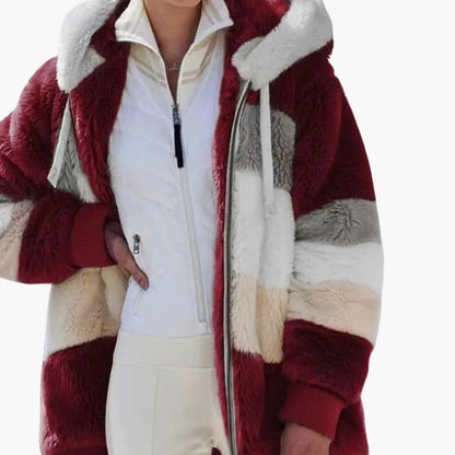 Women's Jacket – Hooded Zip Fleece Jacket