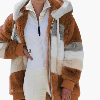 Women's Jacket – Hooded Zip Fleece Jacket