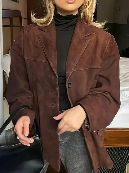 Women's Jacket – Lapel Collar & Button Front