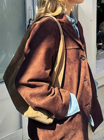 Women's Jacket – Lapel Collar & Button Front