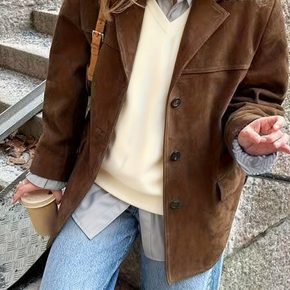 Women's Jacket – Lapel Collar & Button Front