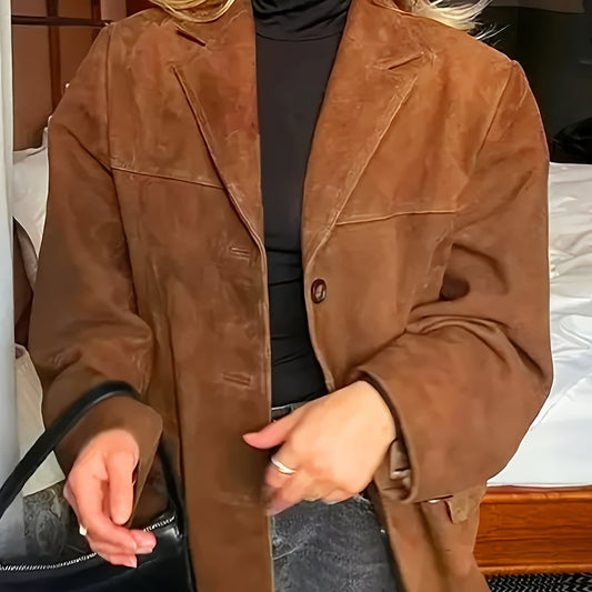 Women's Jacket – Lapel Collar & Button Front