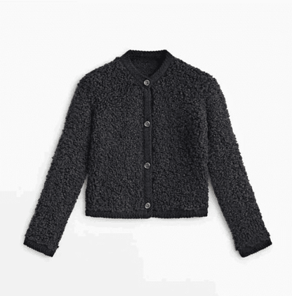Women's Jacket – Teddy Button Front Overshirt