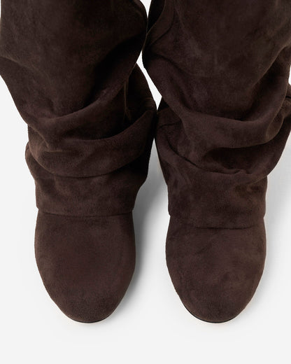 Women's Knee High Boots – Slouch Wedge Boots