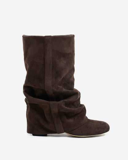 Women's Knee High Boots – Slouch Wedge Boots