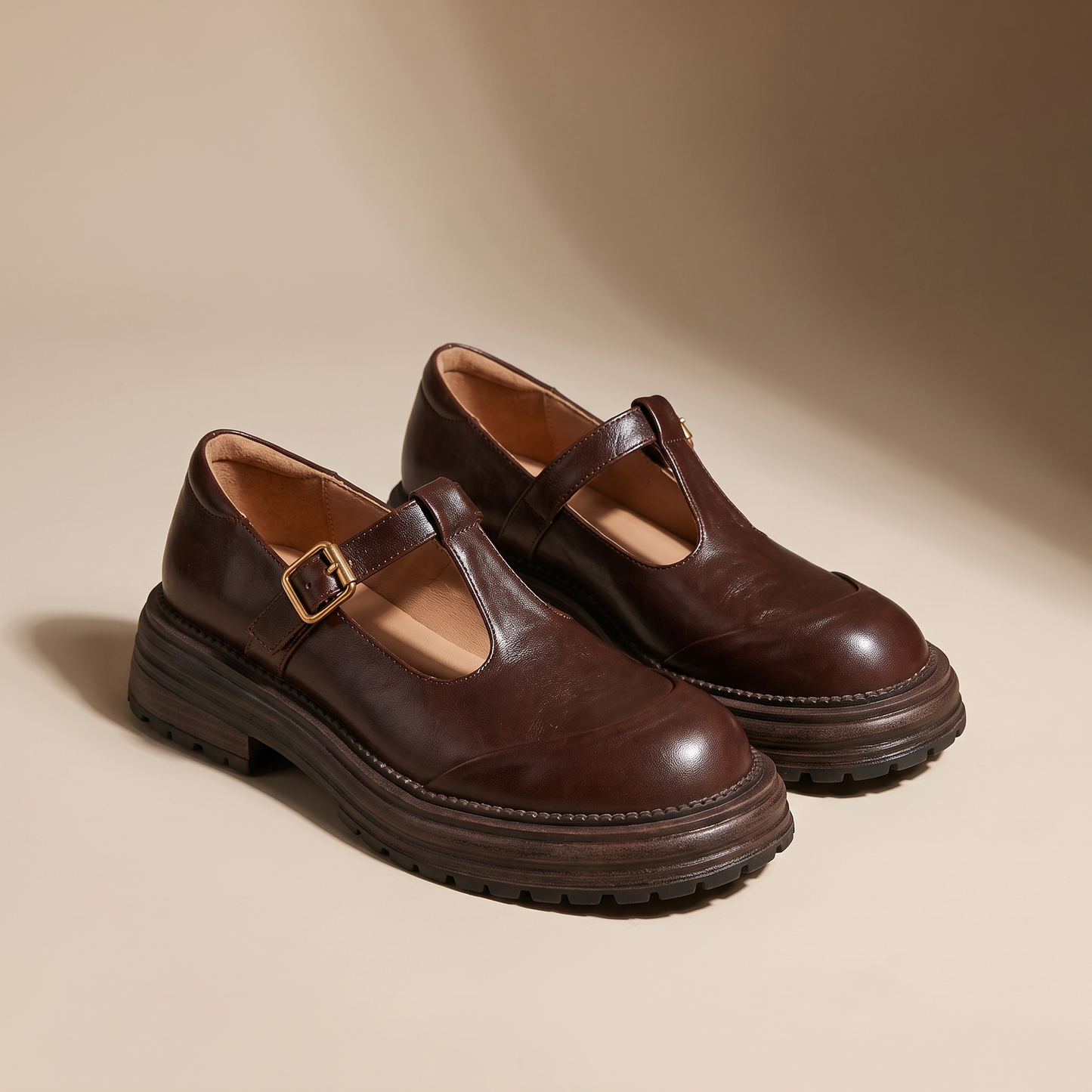 Women's Mary Jane Shoes – Adjustable Strap Flats