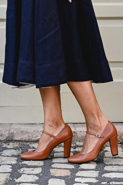 Women's Mary Jane Shoes – Classic Block Heel Pumps