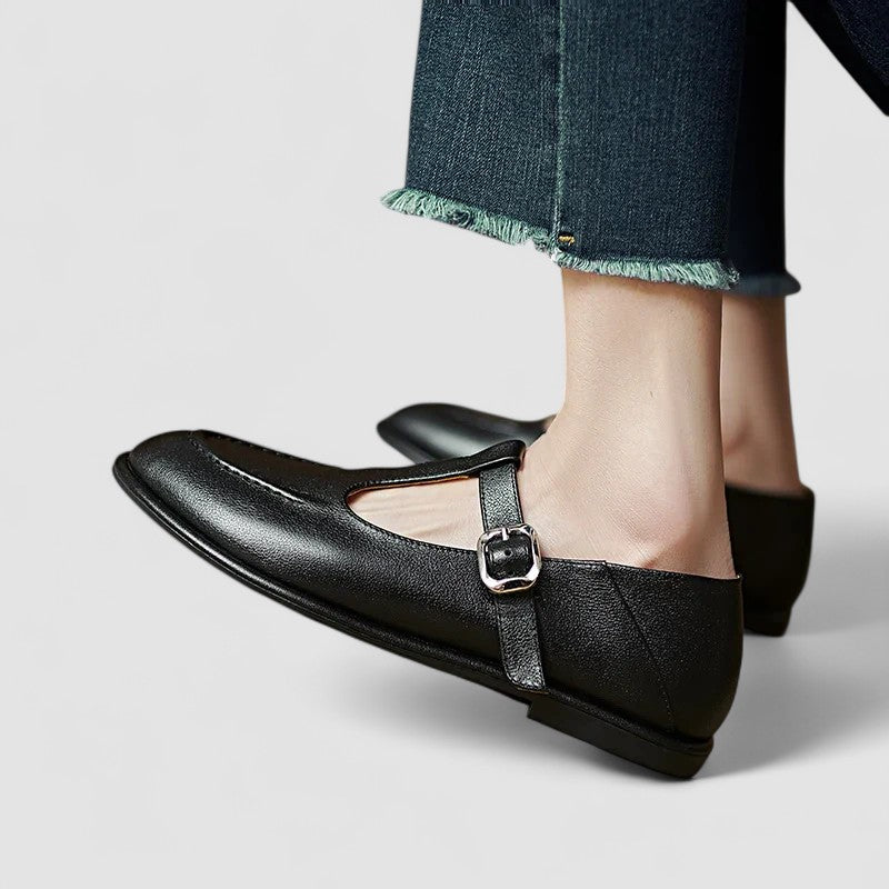 Women's Mary Jane Shoes – Classic T-Bar Buckle Flats