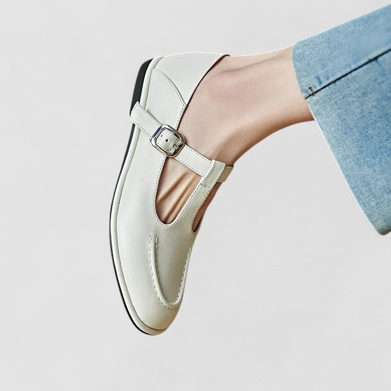 Women's Mary Jane Shoes – Classic T-Bar Buckle Flats