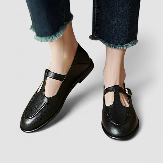 Women's Mary Jane Shoes – Classic T-Bar Buckle Flats
