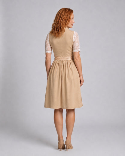 Women's Oktoberfest Dress Costume – Lace Trim Dirndl Dress