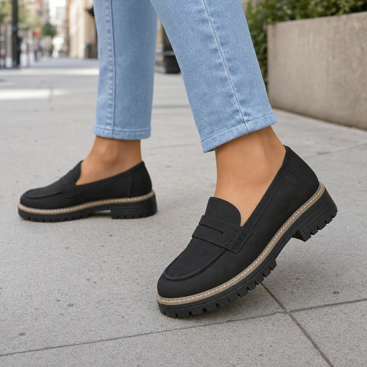 Women's Orthopedic Loafers – Platform Penny Slip-On Shoes
