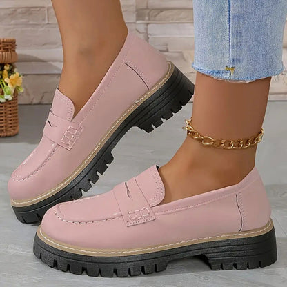 Women's Orthopedic Loafers – Platform Penny Slip-On Shoes