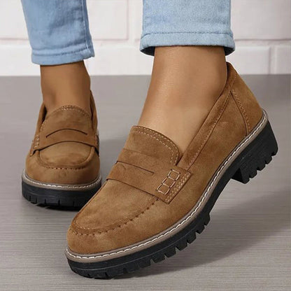 Women's Orthopedic Loafers – Platform Penny Slip-On Shoes