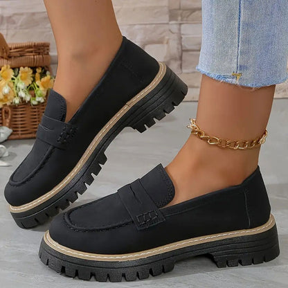 Women's Orthopedic Loafers – Platform Penny Slip-On Shoes