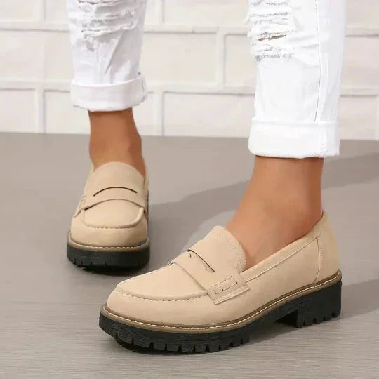 Women's Orthopedic Loafers – Platform Penny Slip-On Shoes
